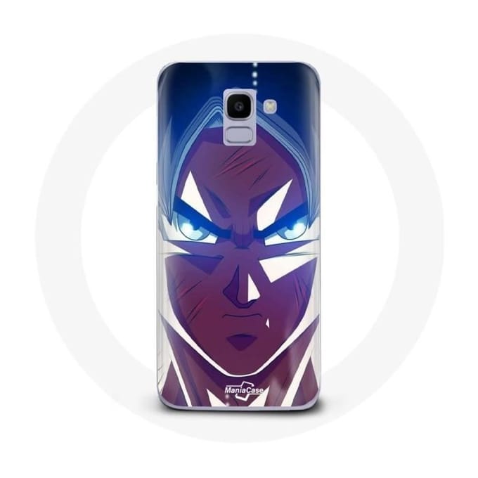 Coque pour Samsung Galaxy A8 2018 Dragon Ball Goku Visage énervé