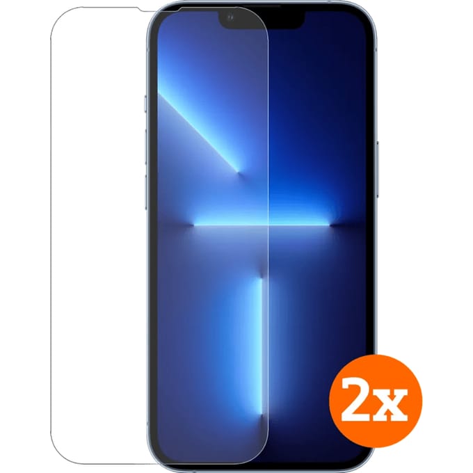 BlueBuilt Apple iPhone 14 / 13 / 13 Pro  Screenprotector Glas Duo Pack