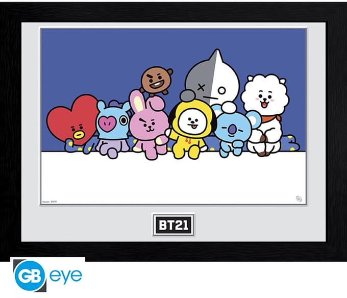 GBeye BT21 Framed Print 30x40CM-Group (Diversen) Nieuw