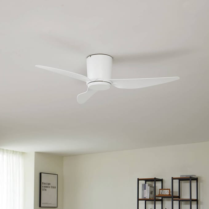 Lindby - Plafondventilatoren zonder verlichting - Metaal, ABS - H: 20.8 cm - wit