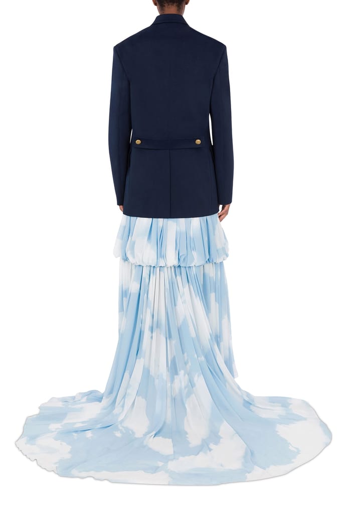 Moschino Gabardine Jacket Military Twist Blue Größe: 40 | Leichte Jacken Outlet | Damen | Blau