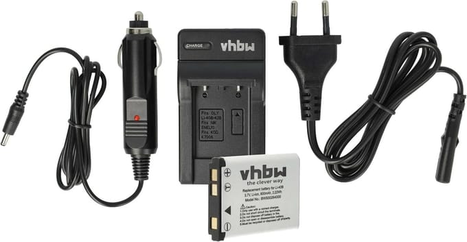 Camera Oplaadset - Reservebatterij Lader - Camera Energie - Compleet Accessoire Pakket - Zwart