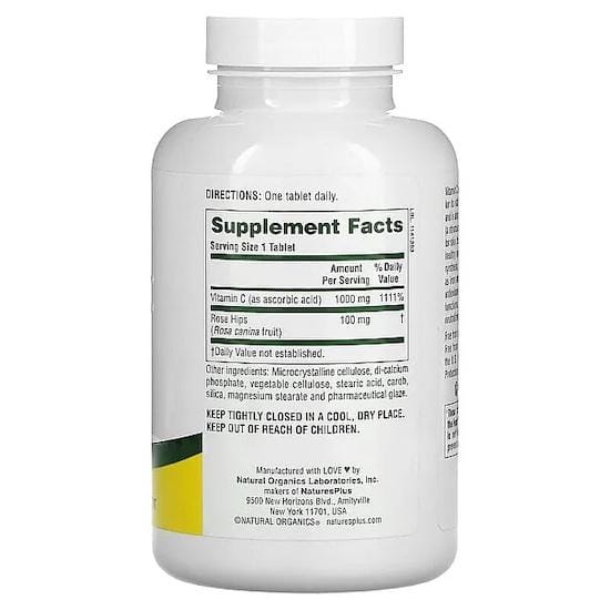 Nature's Plus Vitamine C, 1000 mg, 180 comprimés