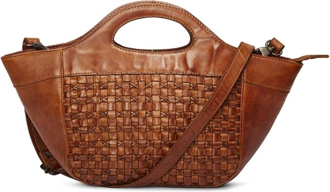 Pia Ries | Kleine Chique Handtas | Deens Design | Leer tas | Cognac - Washed