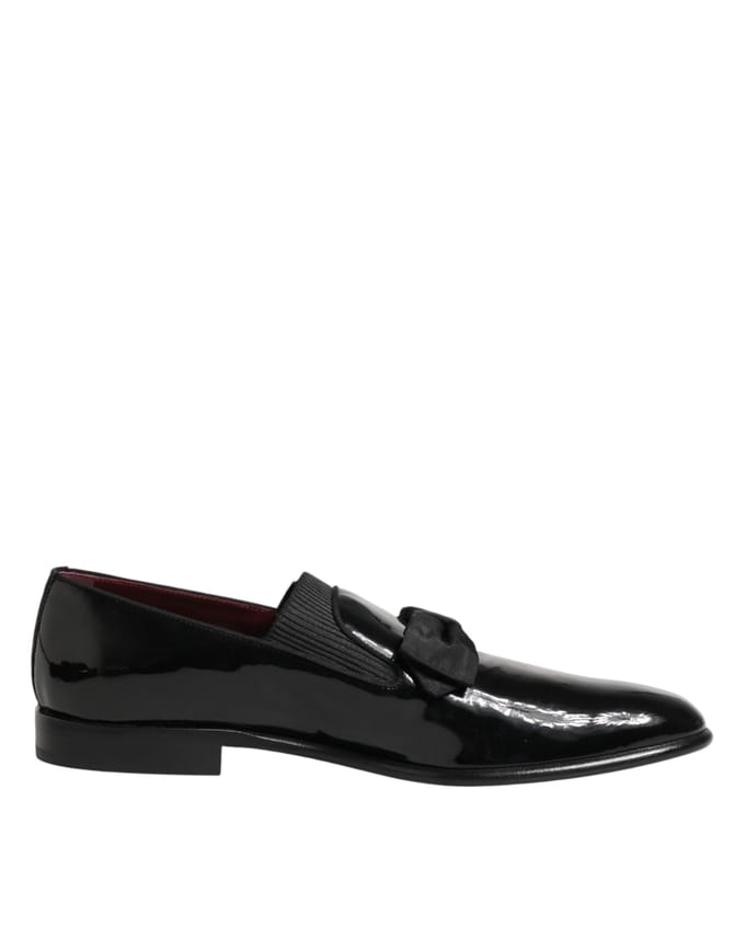 Dolce & Gabbana Zwarte Leren Instap Herenschoenen Loafers