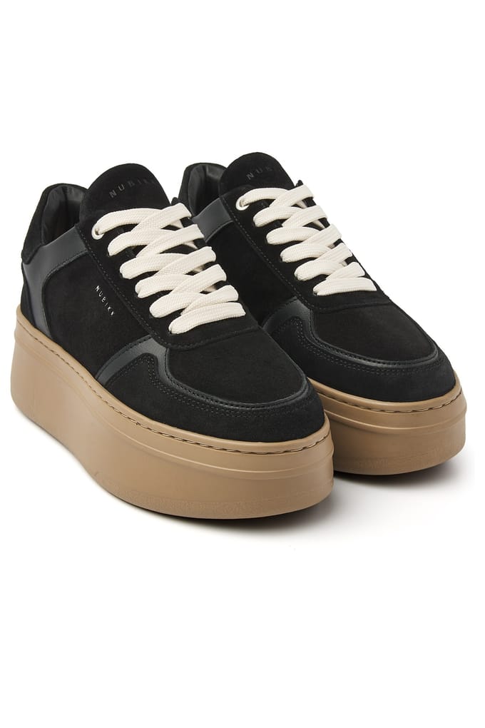Nubikk Bayou Platform Black Combi Mocca Taglia: 41 | Sneakers Outlet | Donna | Nero