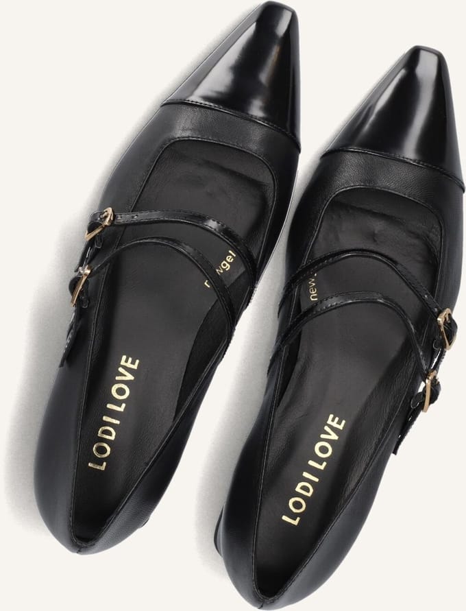 Lodi Bro4982 Ballerina's Dames - Zwart - Maat 39