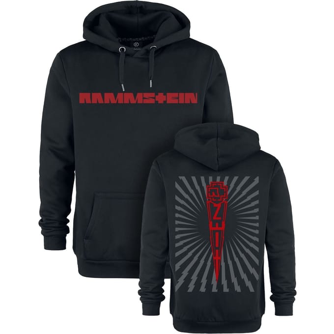 Rammstein Trui met capuchon - Zeit - S tot 3XL - voor Mannen - zwart