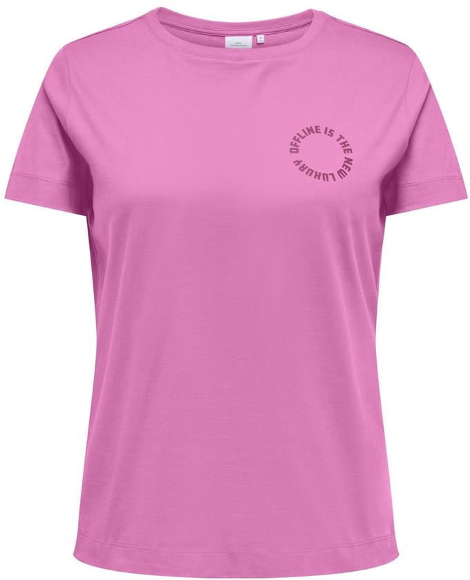 ONLY CARMAKOMA - CARFREJA S/S PRINT TOP JRS Dames T-shirt