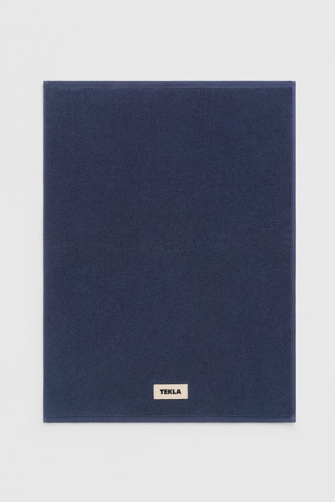 Tekla Unisex Bath Mat Navy Taglia: 70X50 | Costumi da Bagno Outlet | Unisex | Blu