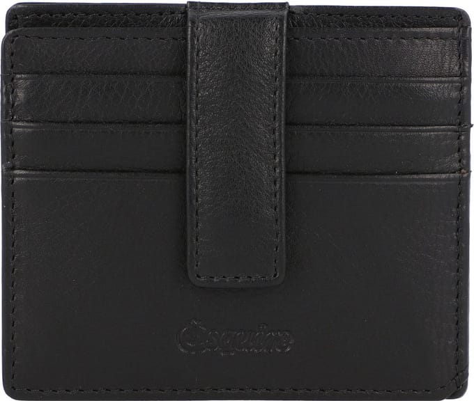 Esquire Oslo Nappa Creditcard etui RFID Leer 9,5 cm - 9 Sleuven - schwarz
