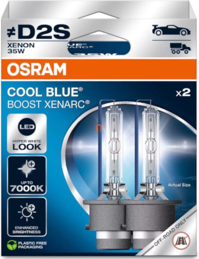 Osram Cool Blue Boost Xenarc Xenon D2S set