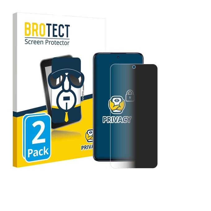 BROTECT - privacy screenprotector voor Infinix Hot 50 Pro - Folie Beschermfolie Blauwlichtfilter 2 Stuks