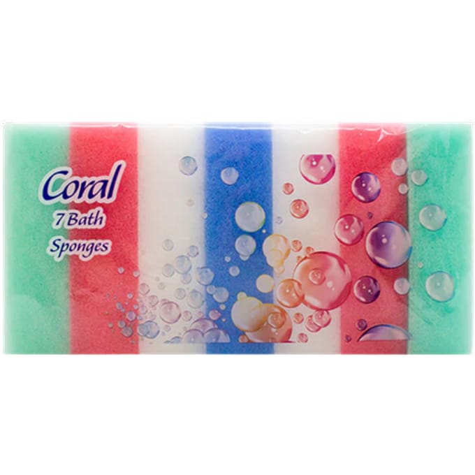 Coral Badsponzen - 7 stuks
