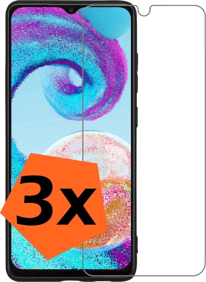 Screenprotector - 3 Stuks - Geschikt voor Samsung Galaxy A04s - Extra Sterk - Gehard Glas - Beschermglas - Tempered Glass - Screen Protector