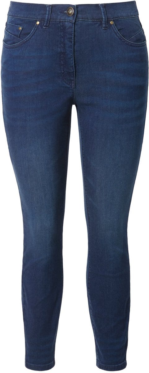 Studio Untold - Dames - skinny jeans 5-pocket smal model - Donkerblauw denim - Maat 52