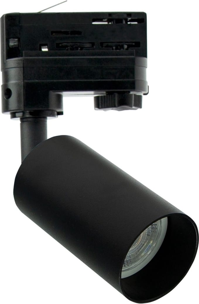 Spectrum - LED Railspot MADARA OPTIMO - GU10 fitting - 3-Fase universeel - Zwart