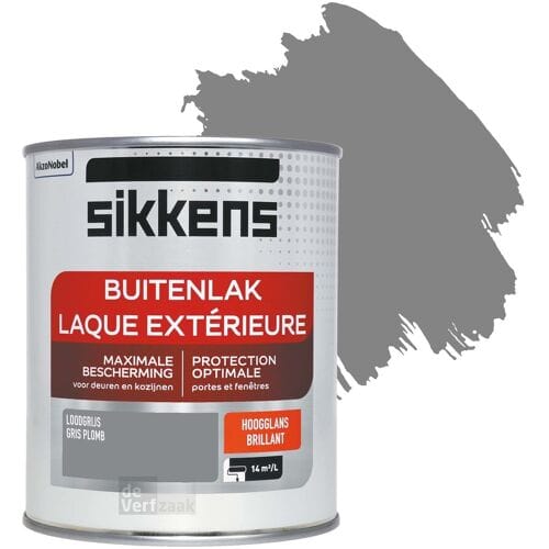 Sikkens - Buitenlak Hoogglans - Loodgrijs - 750 Ml