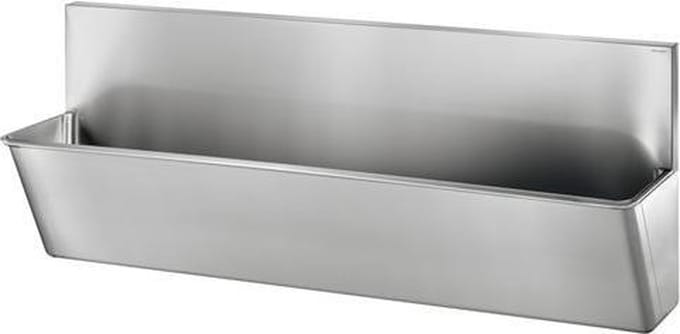 Medische scrub met hoge spatwand