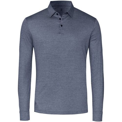 Desoto Polo Essential Kent Long Sleeve Blauw / male