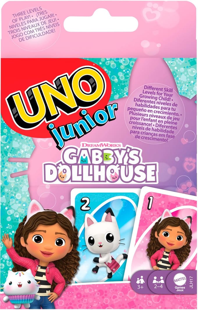 Mattel UNO Junior - Gabby's Dollhouse Bord- & kaartspellen Bordspellen