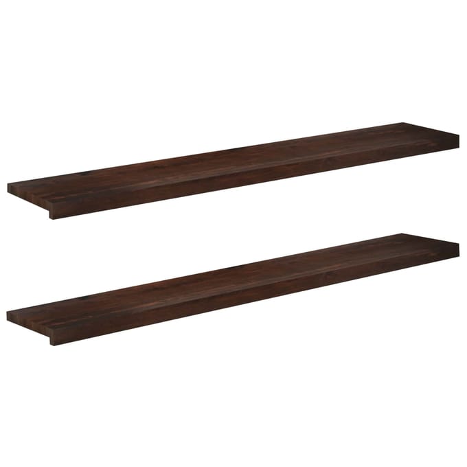 vidaXL - Raamprofielen - 2 - st - Donkerbruin - 140 - x - 30 - x - 2 - cm