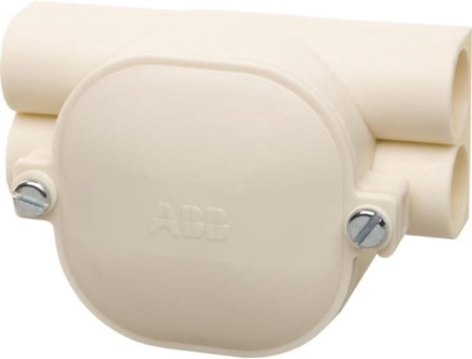 ABB lasdoos topdoos dubbel rechts en links 4 x 16mm met blinddeksel 4207-D S