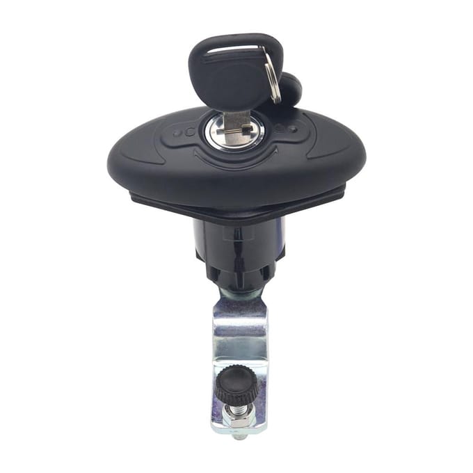 Draaibare handgreep met 2 sleutels voor camper-campercabine black