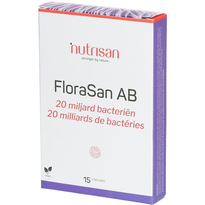 Nutrisan FloraSan AB 15 Maagsapresistente zachte capsules