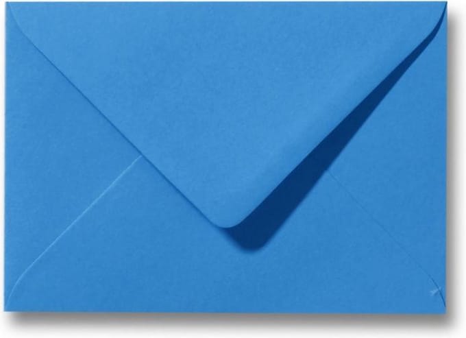 Envelop 11 x 15,6 cm Koningsblauw 60 stuks