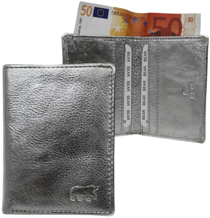 Bear Design Cas Creditcardhouder - Pasjeshouder - Zilver