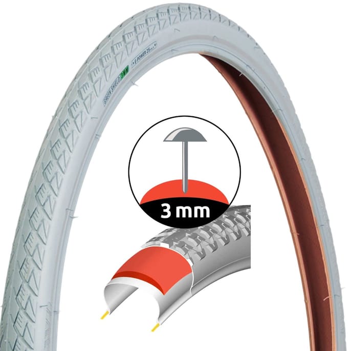 Fietsband Grijs Retro Stijl 28" 40-622 Lekvrij