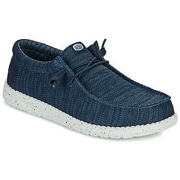HEYDUDE Wally Stretch Polyester Heren Bootschoenen Navy