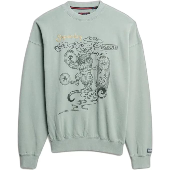 Superdry - Tokyo Narrative Oversized Sweatshirt - Dames - Truien