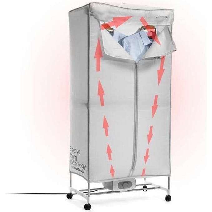 Draagbare Elektrische Droogmolen met 2 Hoogtes Dupledry InnovaGoods 1200 W