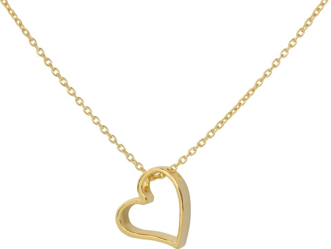 ARLIZI 1542 Ketting Hartje Hanger - Dames - Verguld - 44 cm