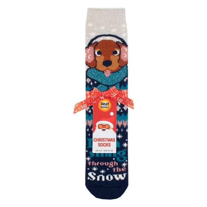 Dames Lite Thermische Kerst Novelty Patroon Sokken