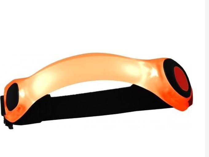 Jumada's - hardloop LED veiligheidsverlichting – armband - oranje