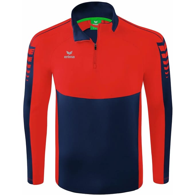 Erima Six Wings Trainingstop Kinderen - Rood / New Navy | Maat: 152