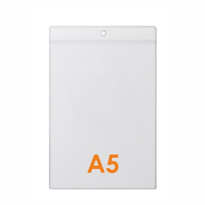 10 stuks - A5 Prijskaarthoesje / Meubelkaarthoes / Kaarthouder / Badgehouder - Type PHS-A5-Staand