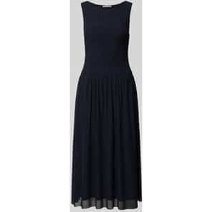 Midijurk van mesh met smokdetails