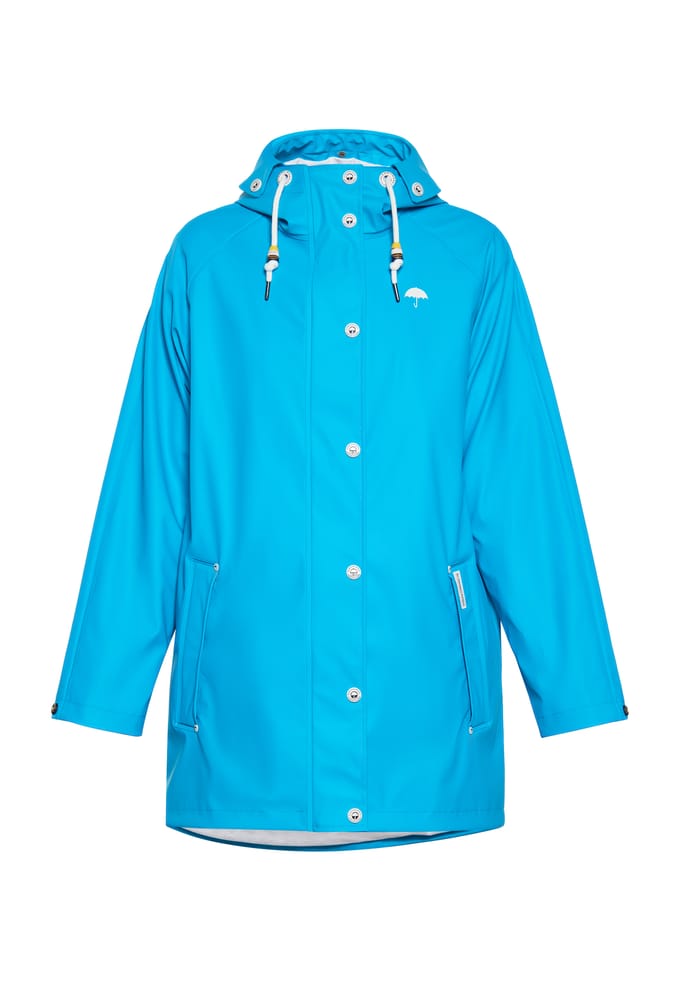 Schmuddelwedda Mackintosh Dames Cyaan blauw
