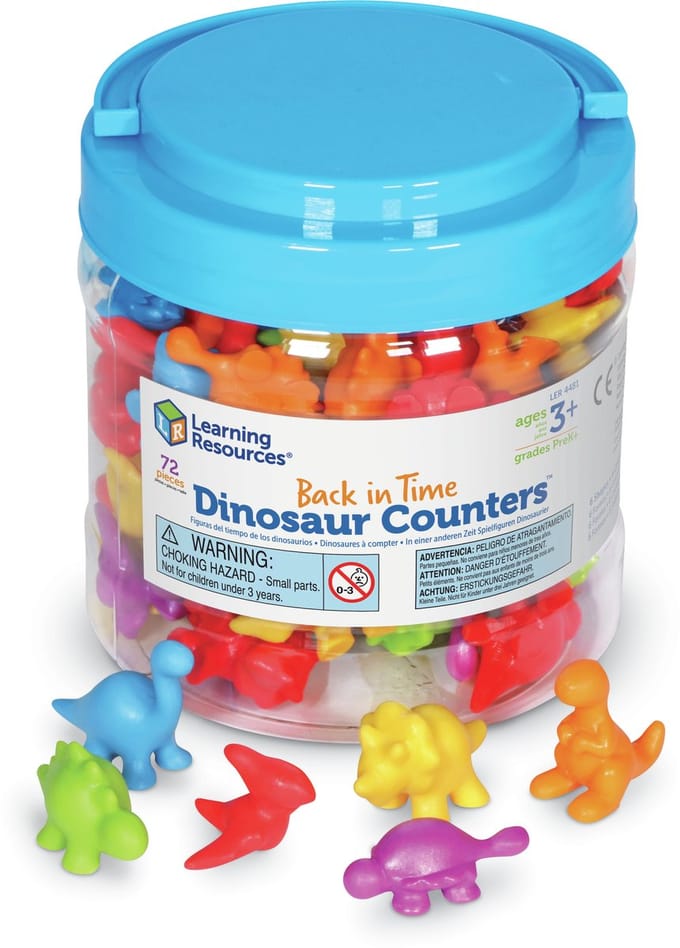 Learning Resources Back In Time Dinosaur Counters® (Set van 72) - 1+