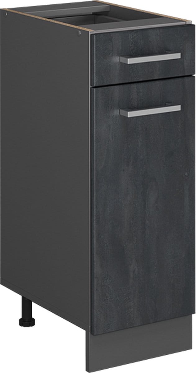 Vicco R-Line Keukenonderkast – 30 cm WB Eik Zwart beton