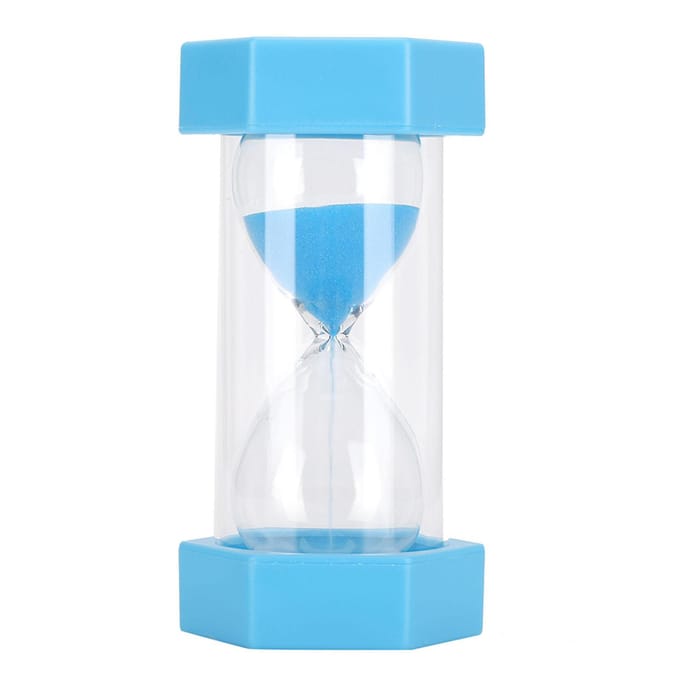 Zandloper Anti-val Zand Uurglas Timer Zandloper Poetsen Timer Huisdecoratie white