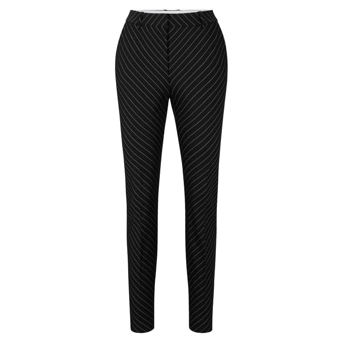 Boss Dames/Dames Tamata Pinstripe Sigarettenbroek (Zwart)