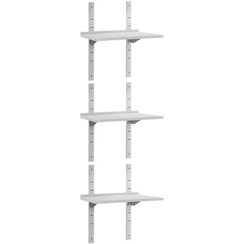 GGM Gastro 3-laags RVS wandschap ECO - 600x400mm zilver