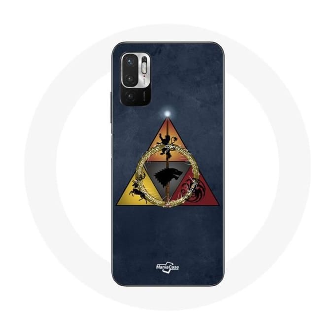 Coque - Game of Thrones - Xiaomi Redmi Note 10 5G - Souple - Triangle Logo Baratheon - Bleu