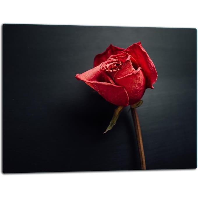 TMK ArtDeko - Snijplank - Roos - 52x40 cm - Glas