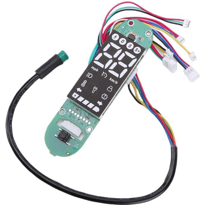 Dashboard Vervanging voor   4   Elektrische Scooter Real-Time Duidelijk Display PCB   Printplaat met Richtingaanwijzer Functie black